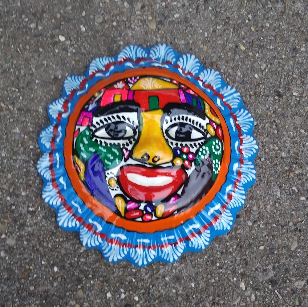 Mexican Sun Talavera Wall Decor/ Mask